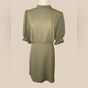 New Look Olive Long Sleeve Dress